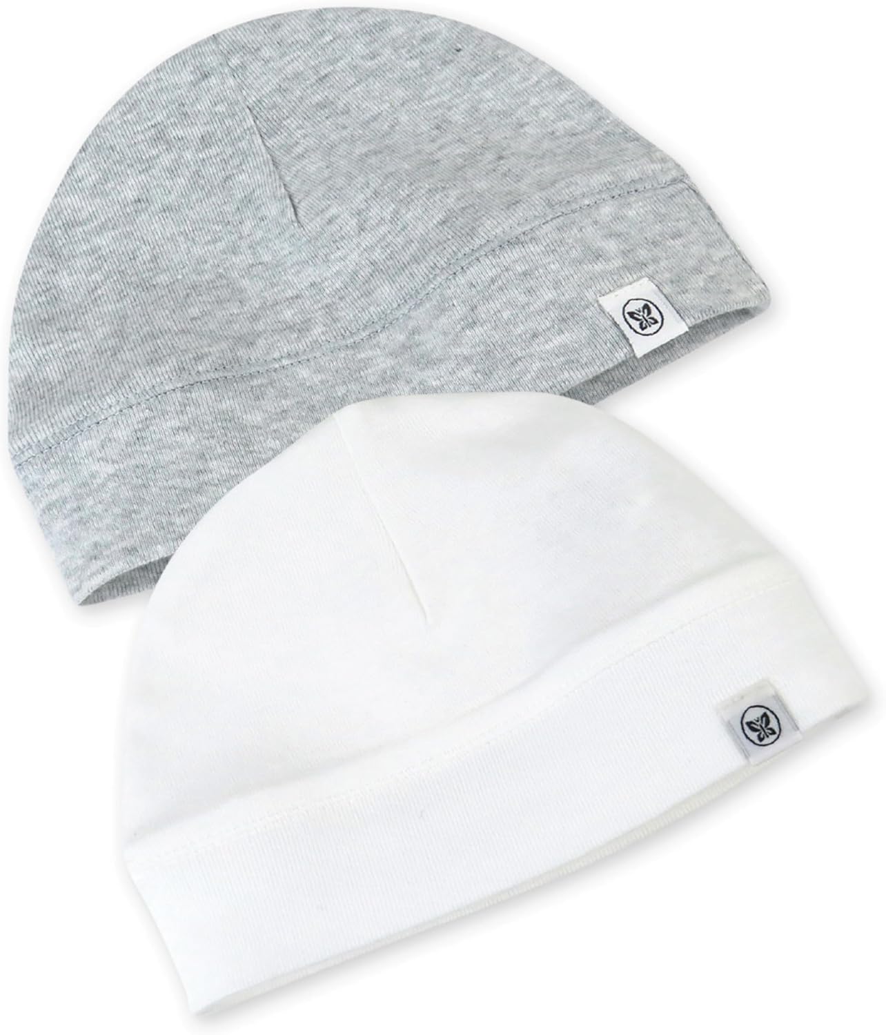 100 Organic Cotton Beanie Caps for Newborns