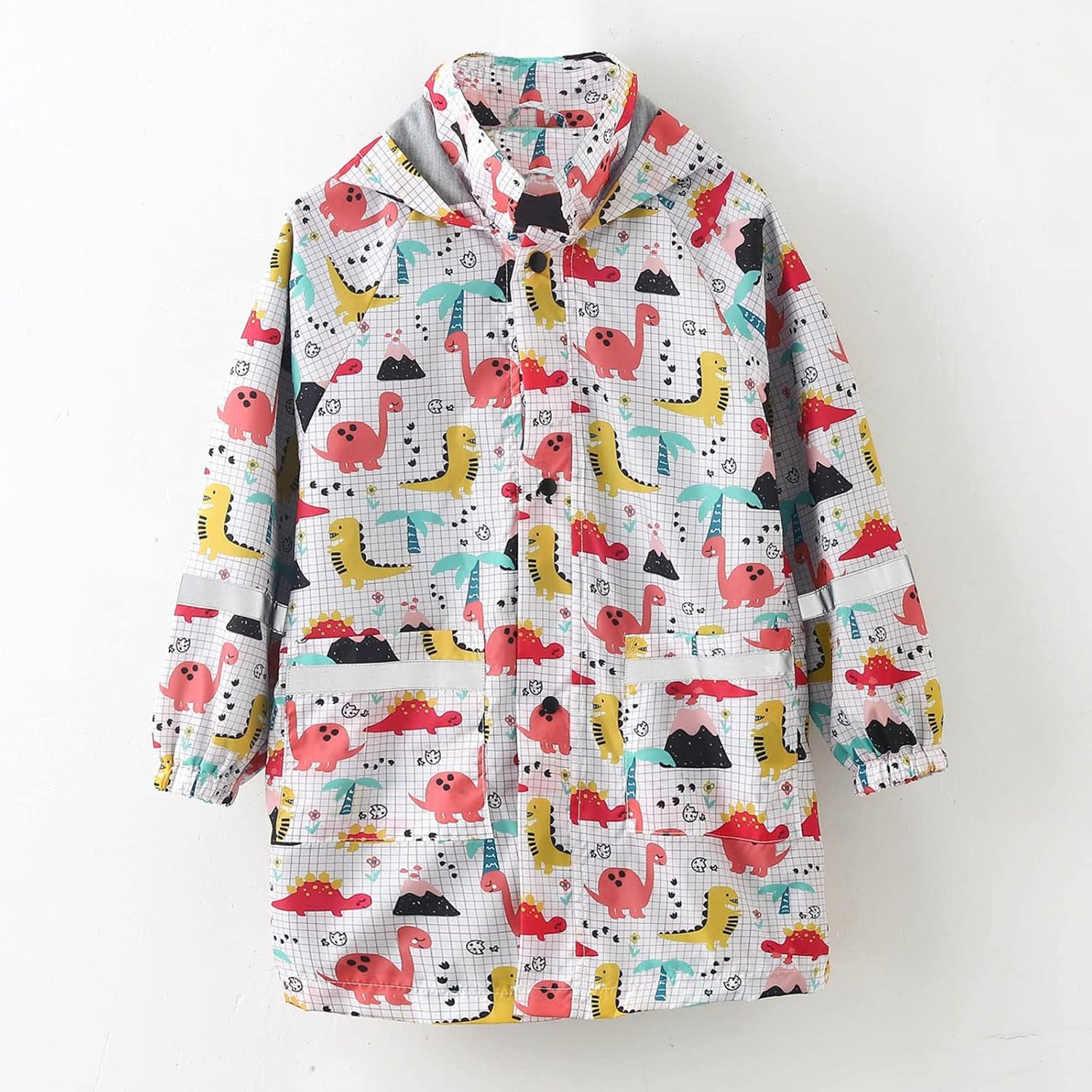 Girls Warm Winter snow Hooded Raincoat