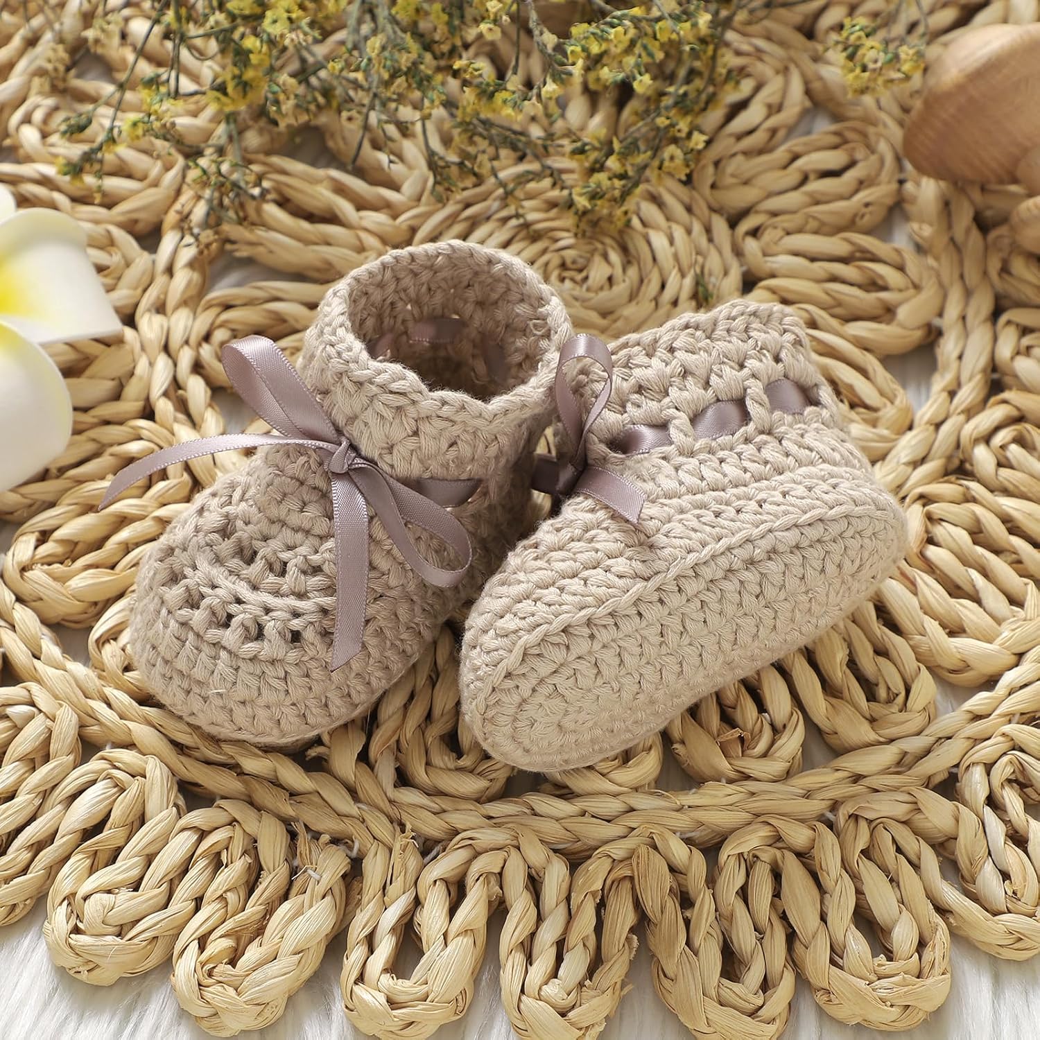 Cotton Mining Baby Booties Gloves