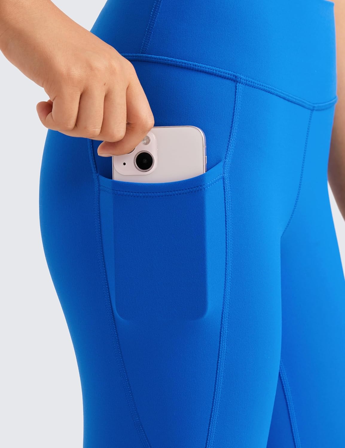 CRZ YOGA Girls Buttluxe Athletic Leggings High Waist Pocket Pleasant Workout Pants