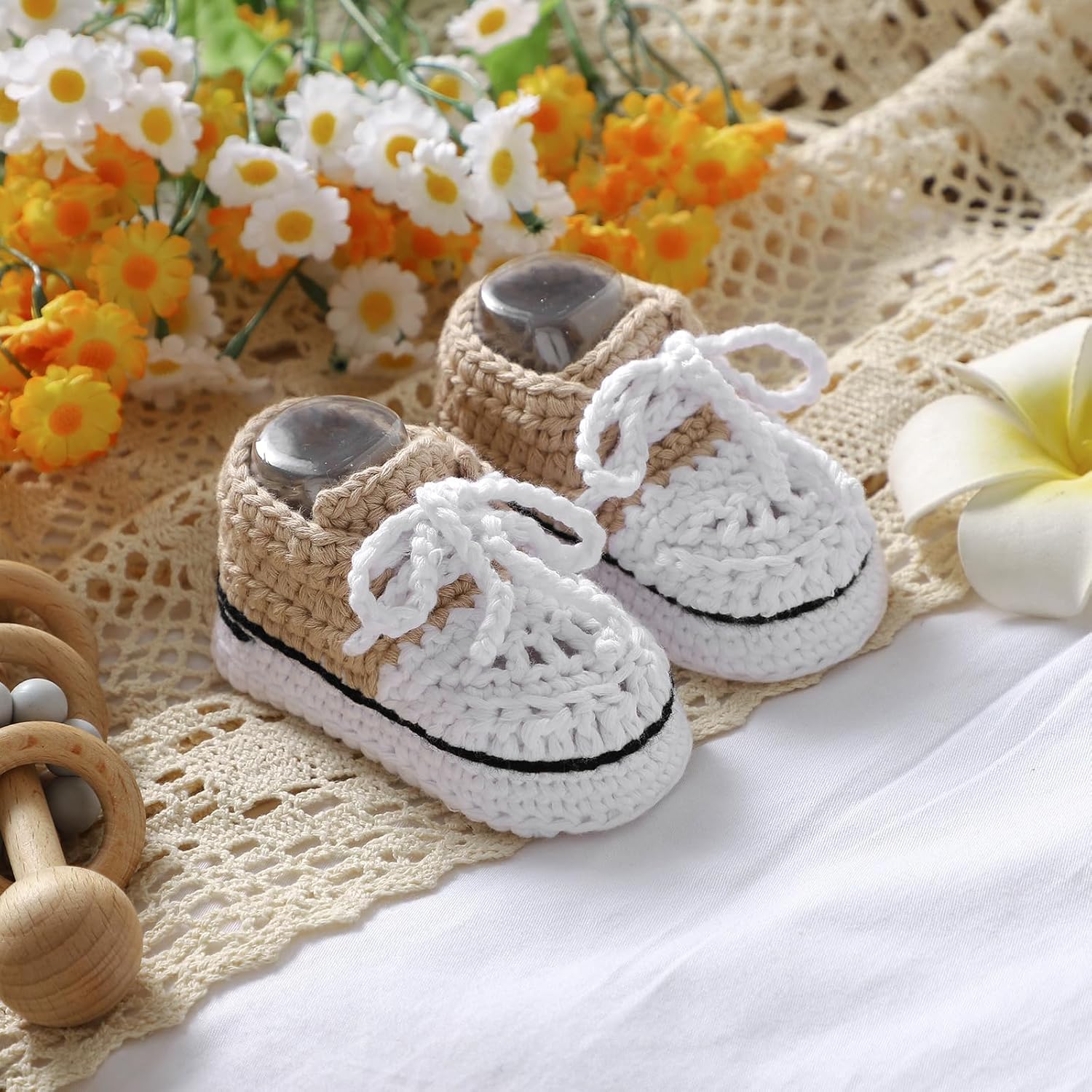 Soft Cozy crochet baby shoes for