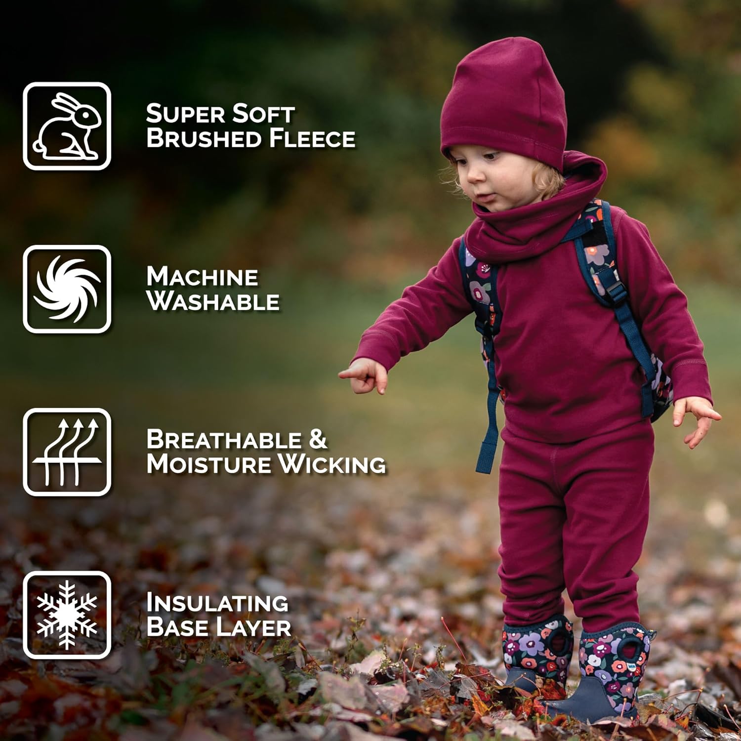 Jan Jul Thermal Base Layer Pants for Toddlers and Kids