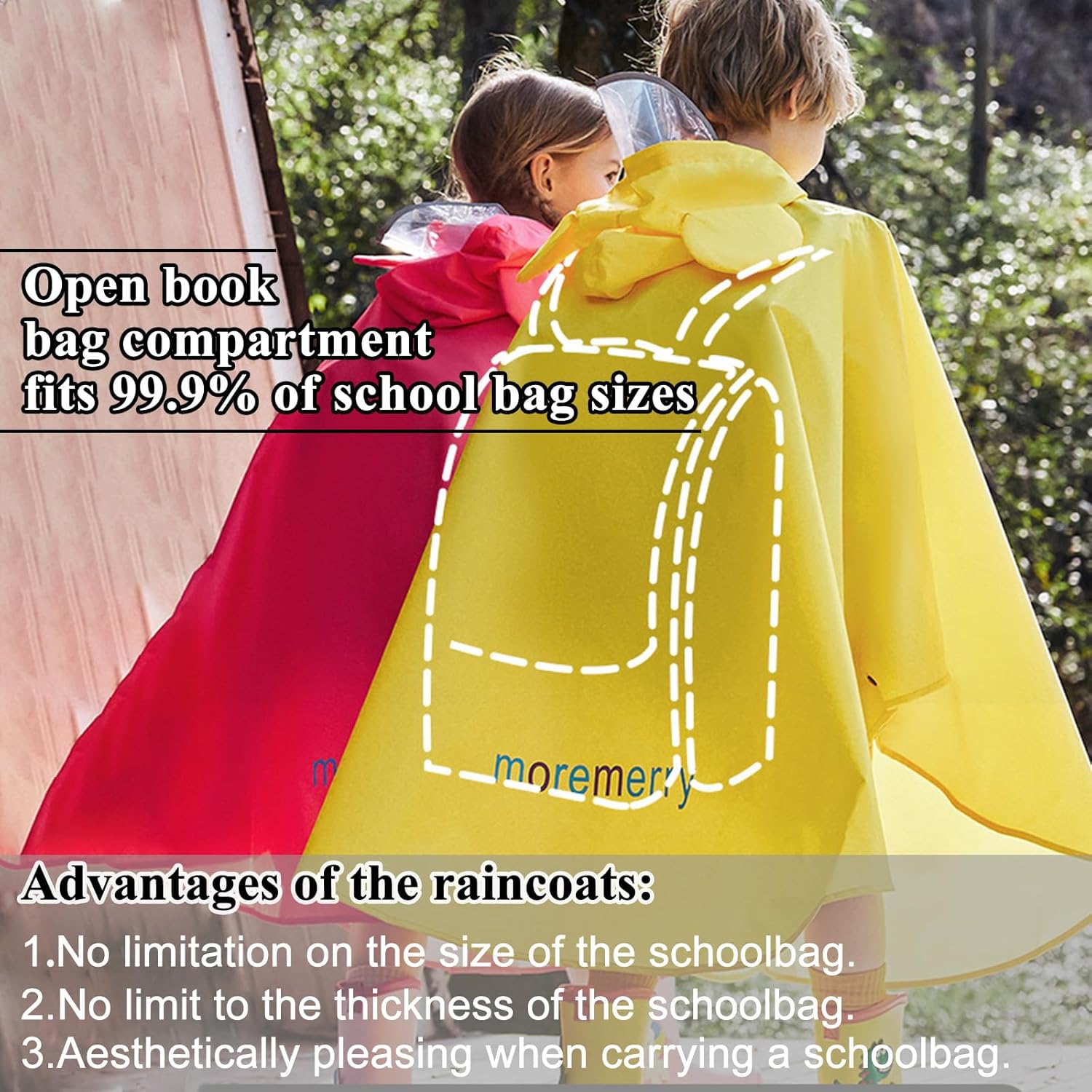 StFlow Kids Toddler Rainponcho Durable Fun Easy to Storage