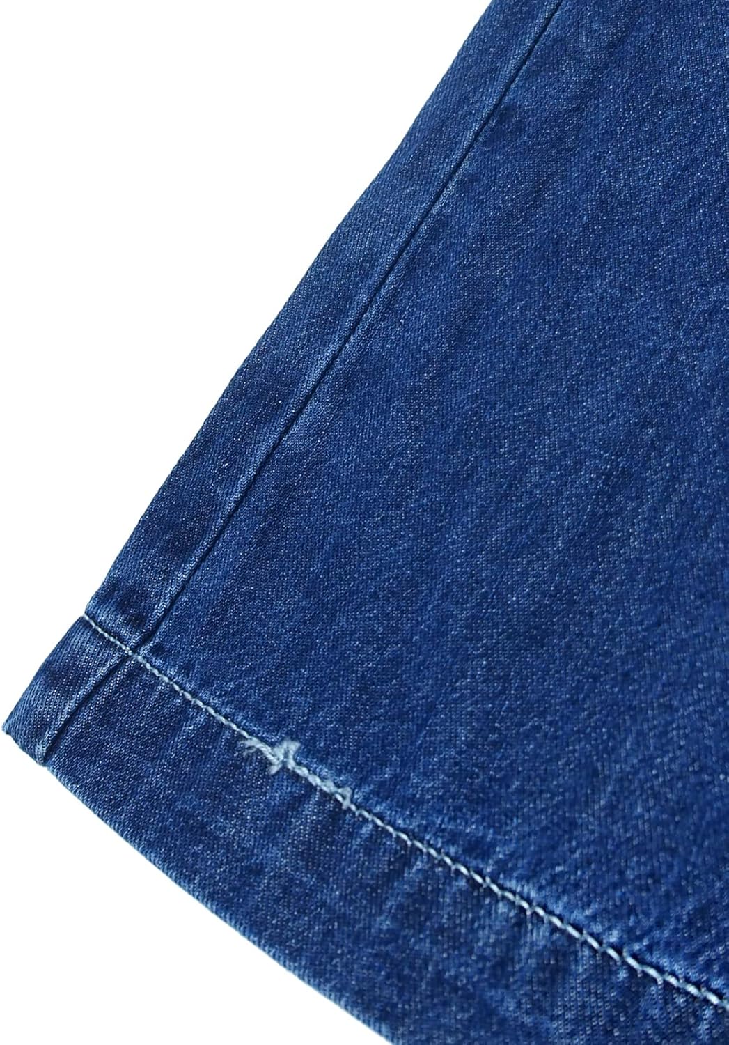 KIDSCOOL SPACE - Thin Wide-Leg Ribbed Elastic waistband Jeans for Kids