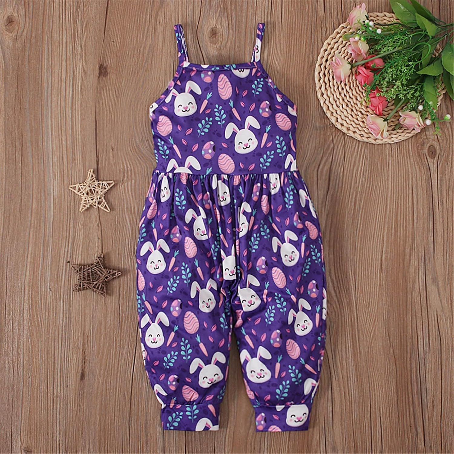 Toddler Girl Easter Jumpsuit