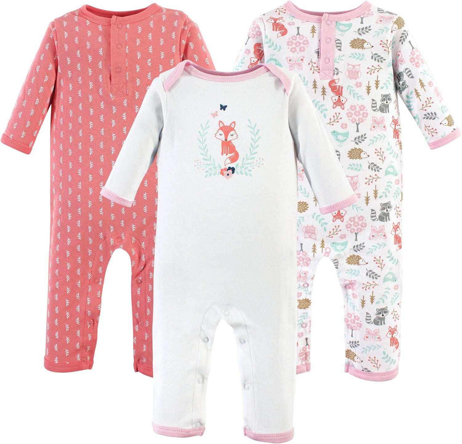 Hudson Baby Cotton Coveralls for Baby Girls