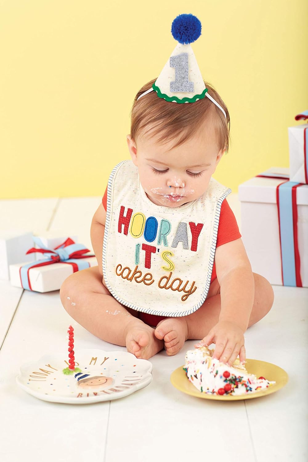 Mud Pie Baby Boy First Birthday Cake Set