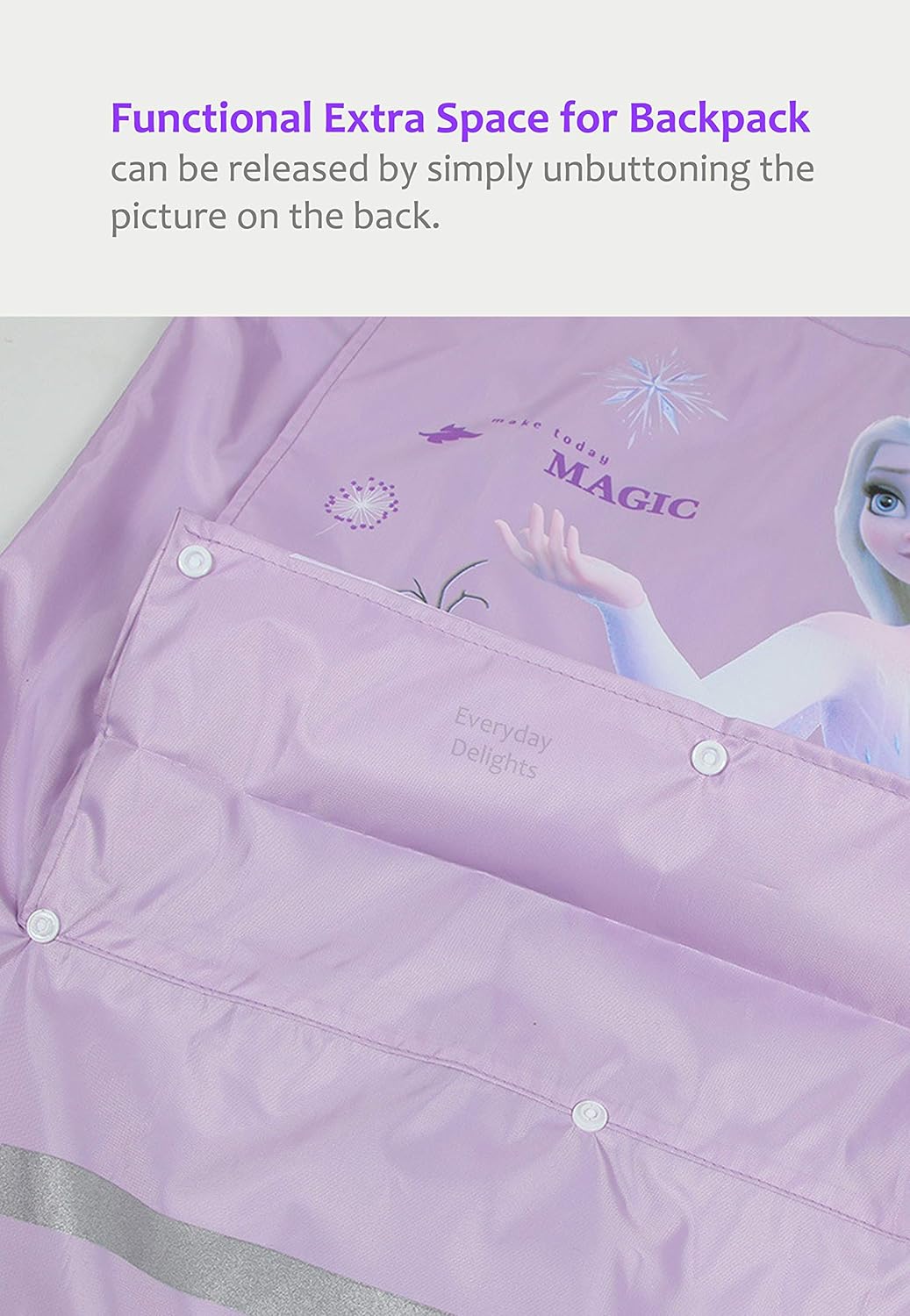 Everyday Delights Frozen Elsa Hooded Raincoat