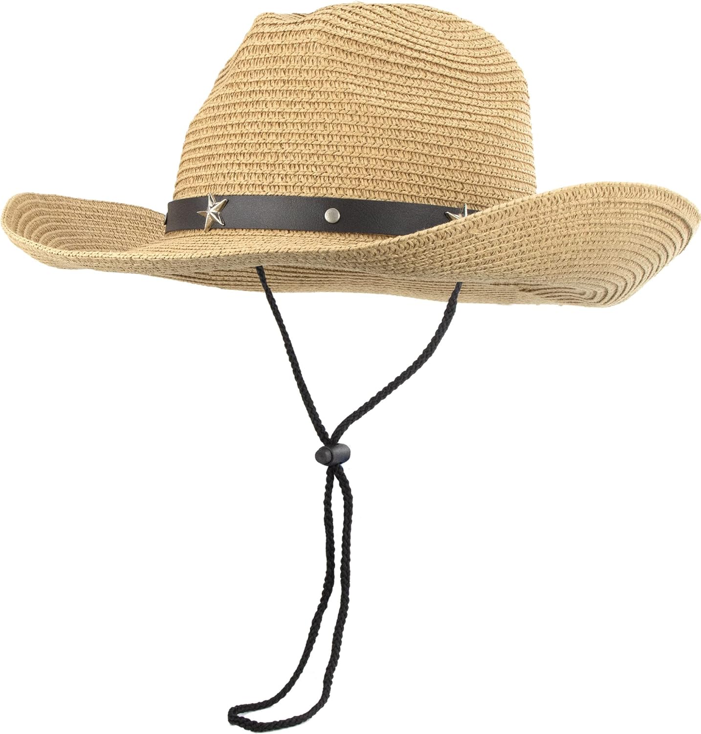 Vikodah Kids Cowboy Straw Hat for Boys Girls Summer Sun Protection