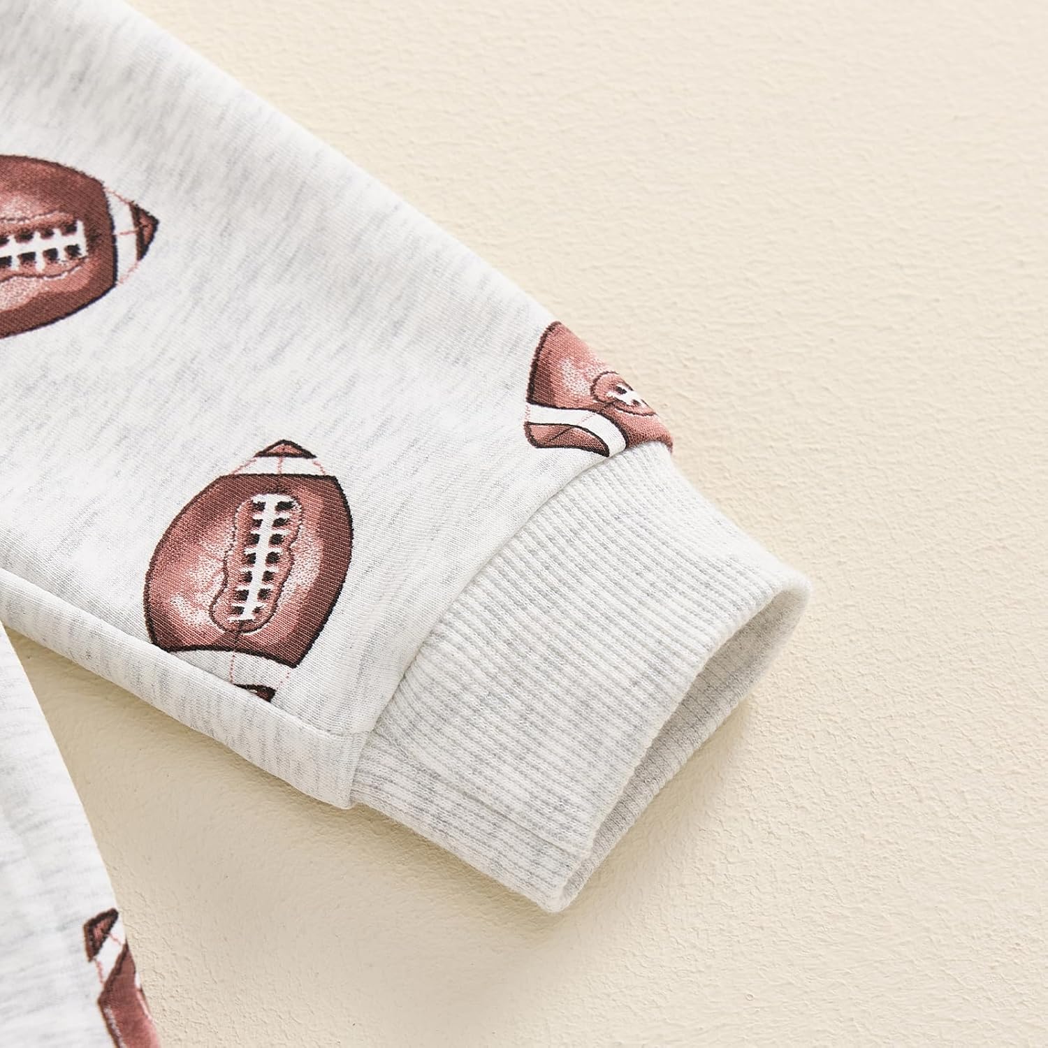 Cutie Toddler Boys GirlsFootball Outfit Set Soft Cozy