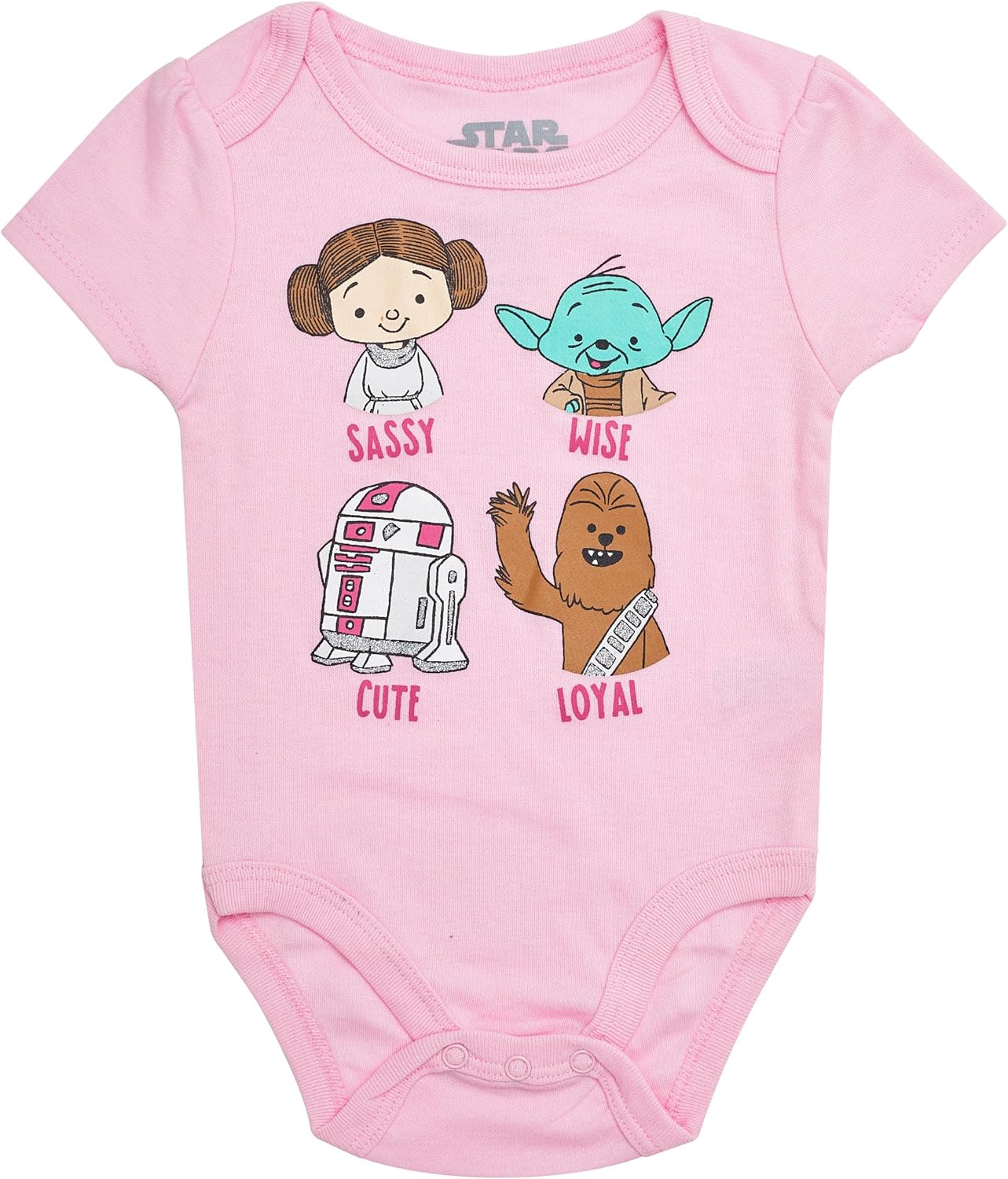 Star Wars Baby Girls Bodysuit Collection 5-Pack