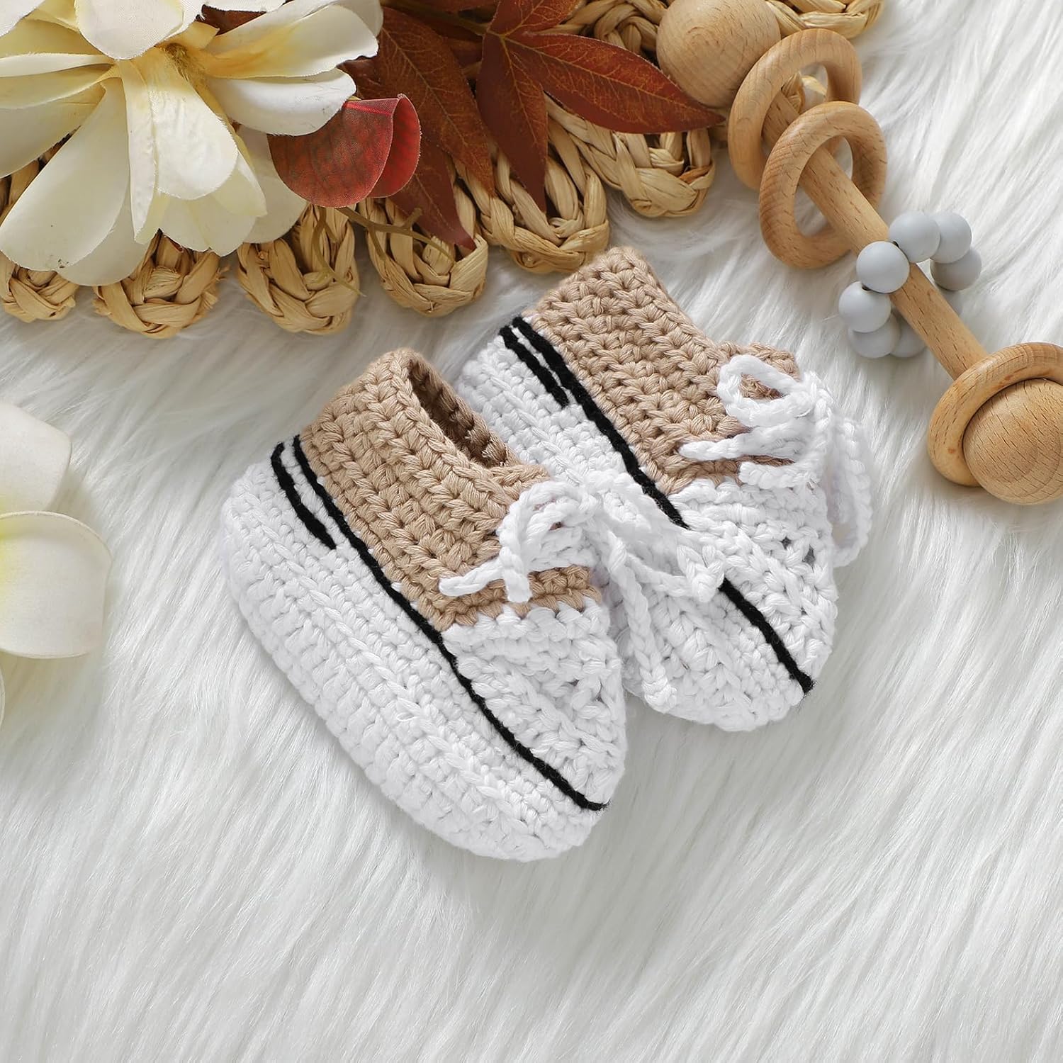 Soft Cozy crochet baby shoes for