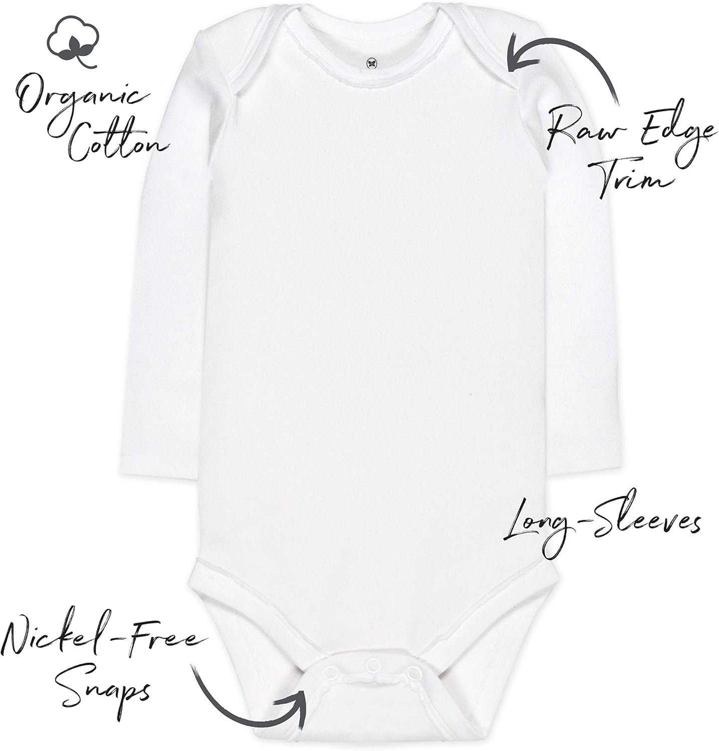 HonestBaby 10-Pack Organic Cotton Bodysuits