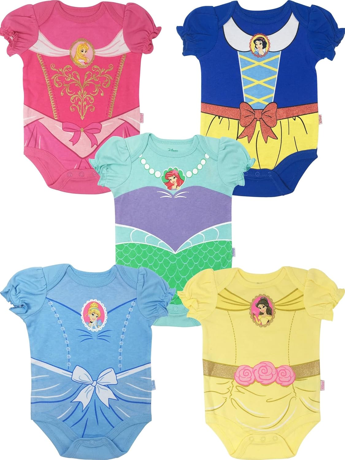 Disney Princess Baby Girls Bodysuits