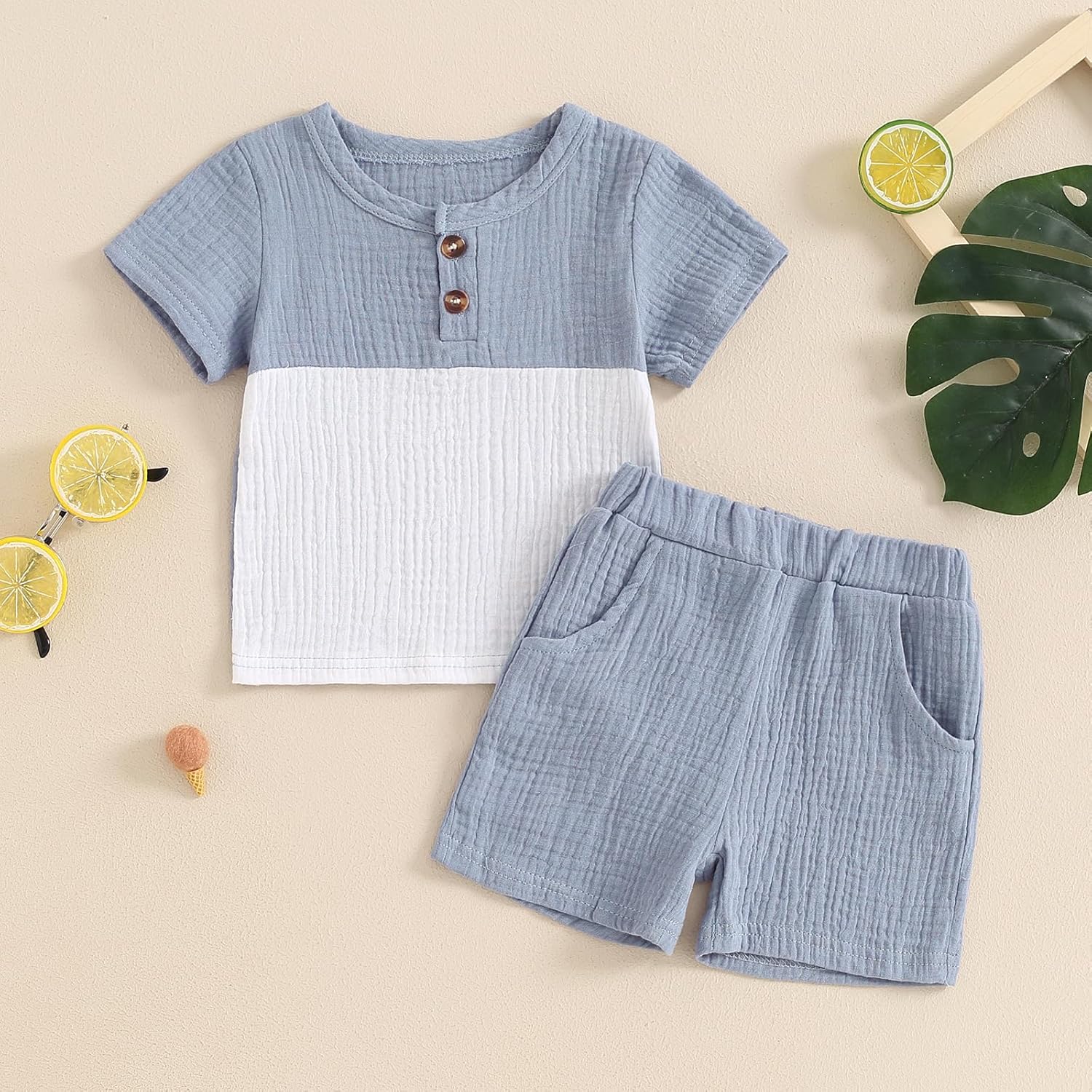 Sun Shine Henley Set