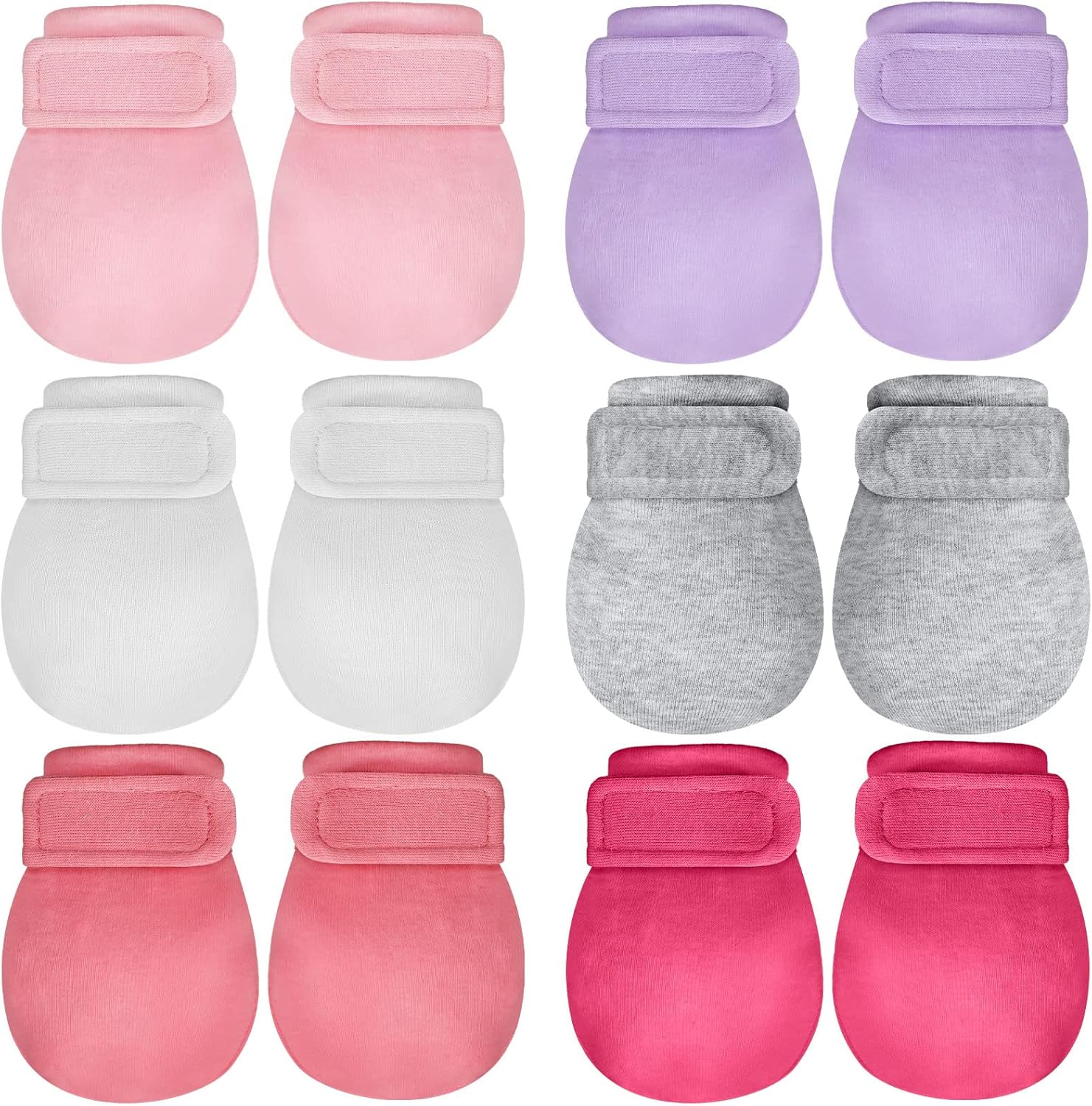Adjustable Baby Mittens for Newborns - Soft Warm Cotton Gloves