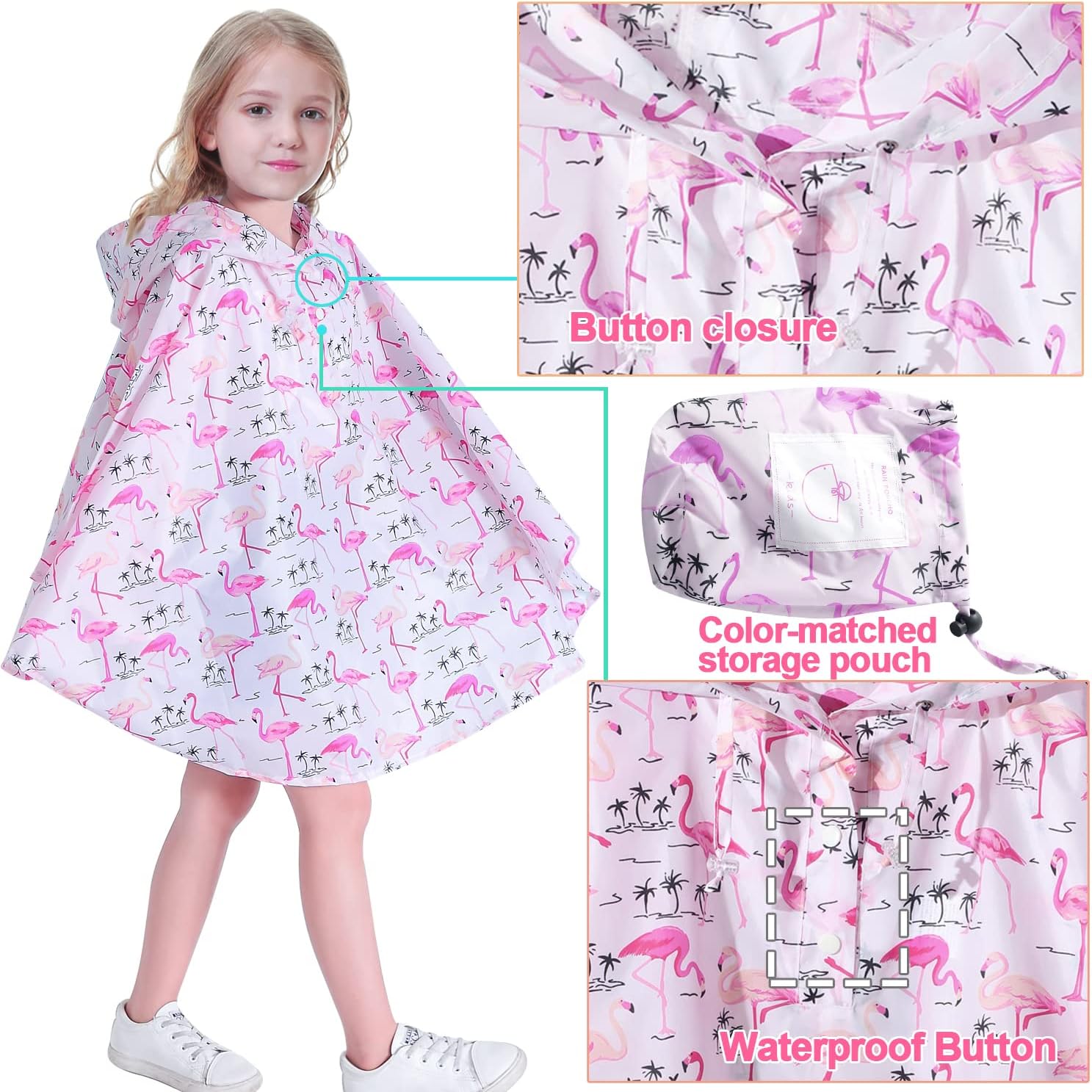 AIWUHE - Kids Cartoon Rain Coat