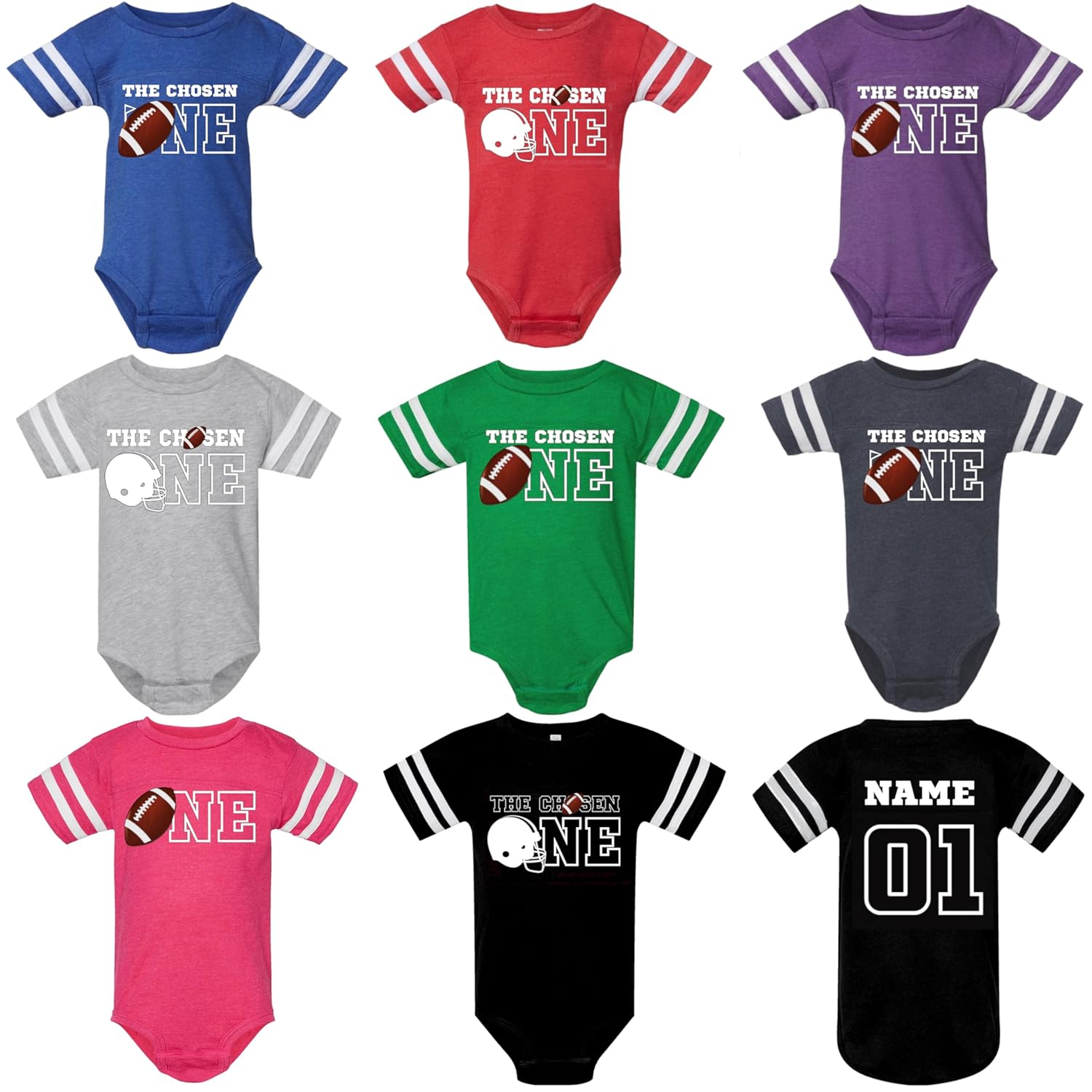 Personalized Baby Kids T-Shirt with Family Stripe