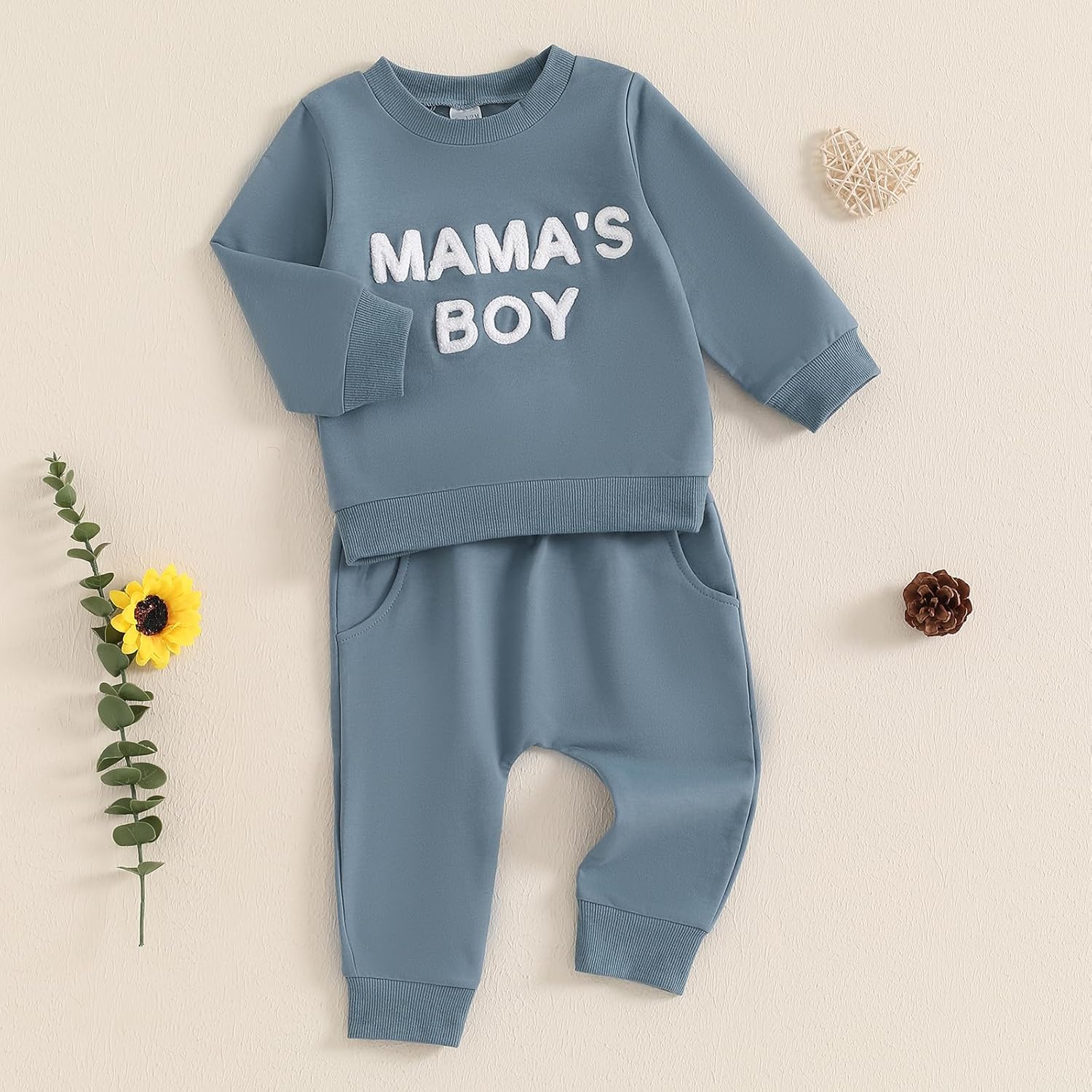 Subset Set Baby Boy Clothes Winter Mamas Boys Little Dude Outfit 1005 Polyester