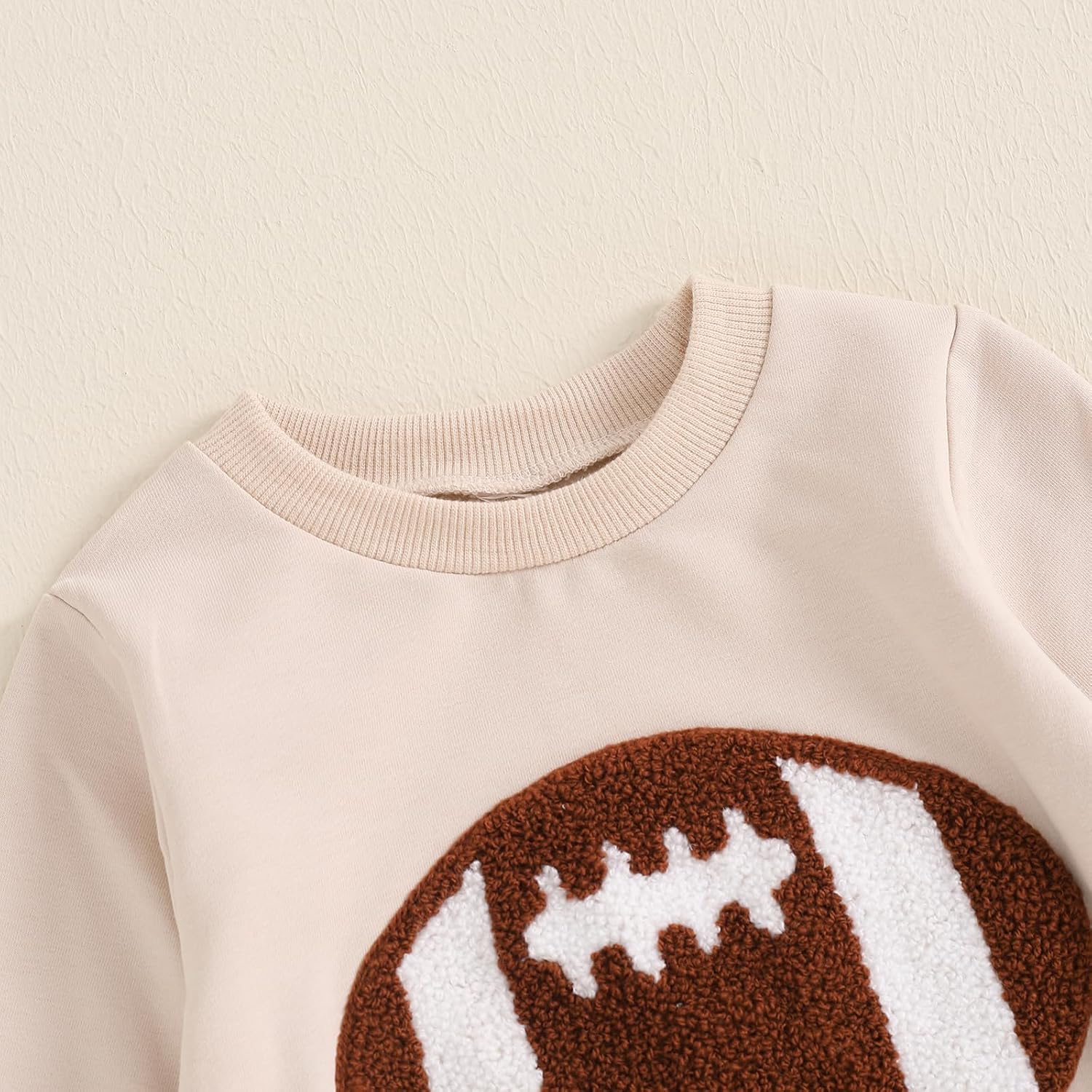 Endorothii Toddler Boys Rugby Football Embroidery Sweatsuit Set