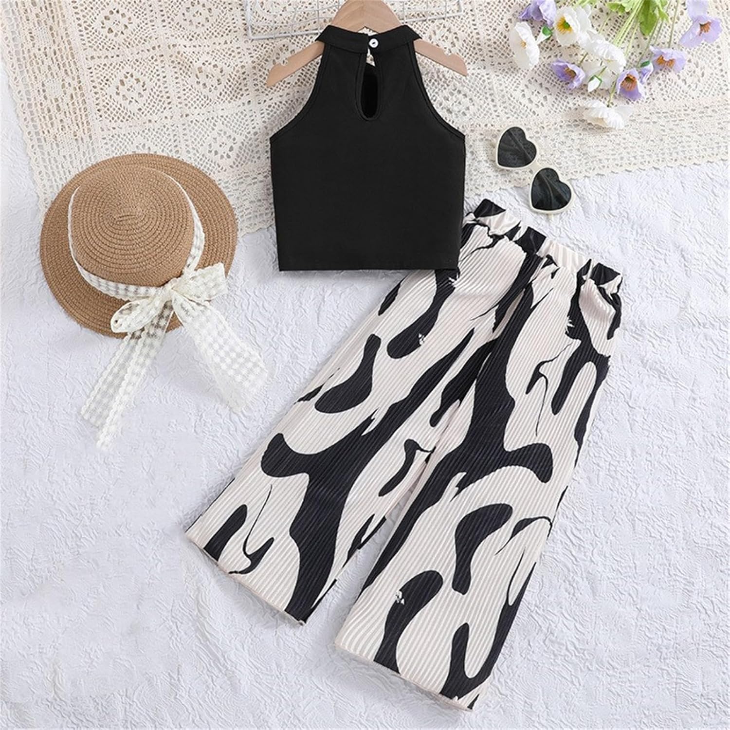 GIRLS OUTFIT SET - VEST LOOSE PANTS