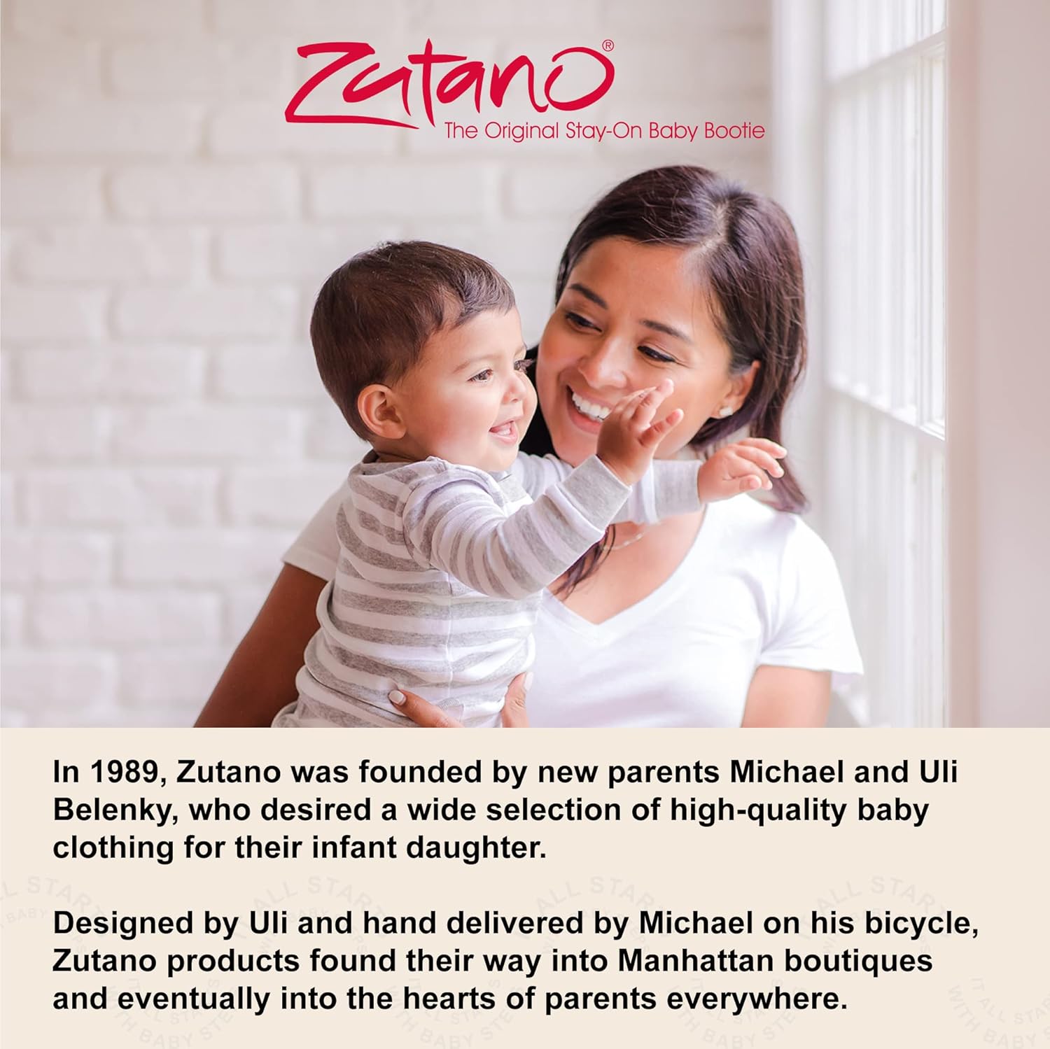 Zutano Unisex Organic Cotton Baby Booties With Gripper Soles -- Gripper