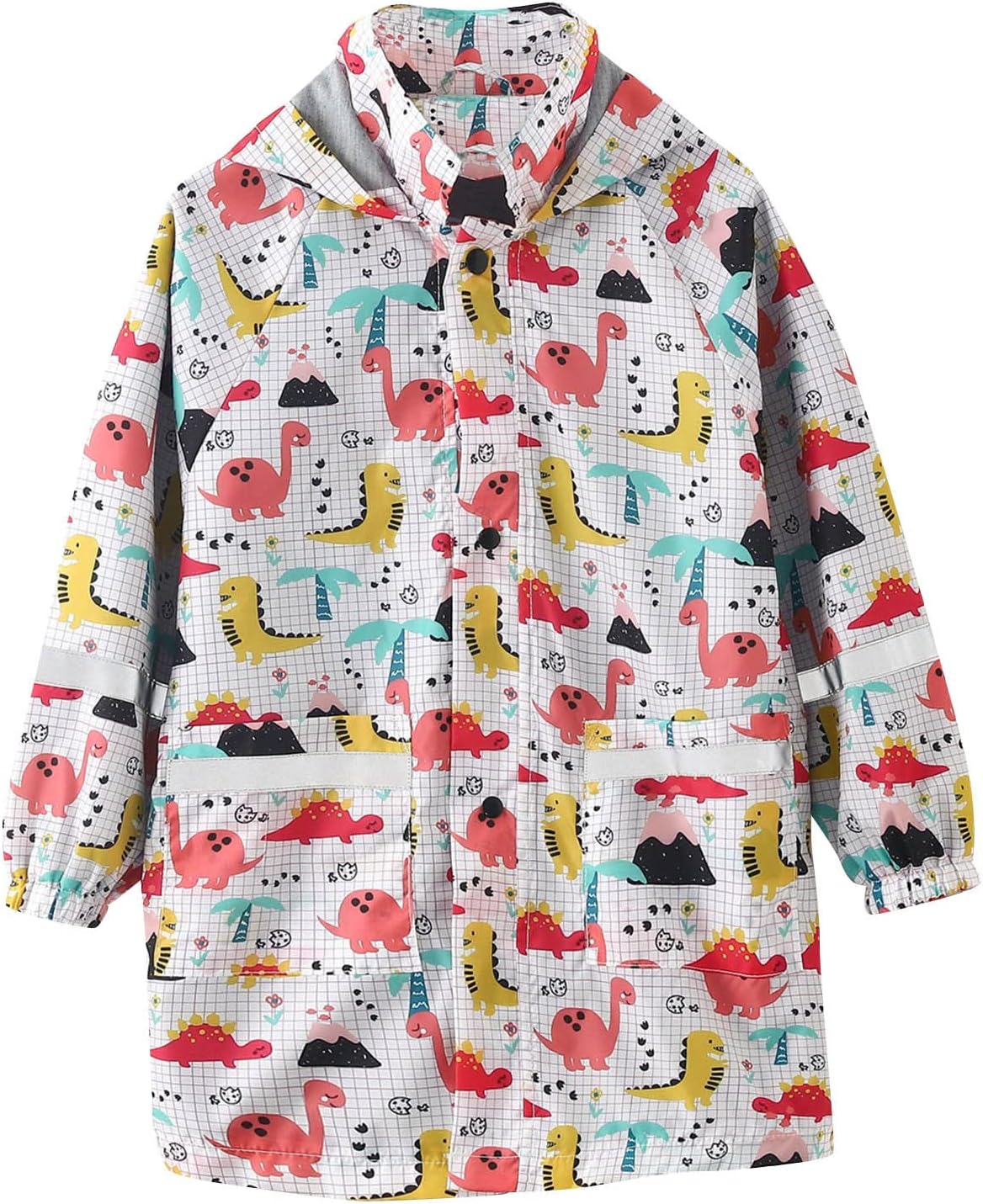 Girls Warm Winter snow Hooded Raincoat