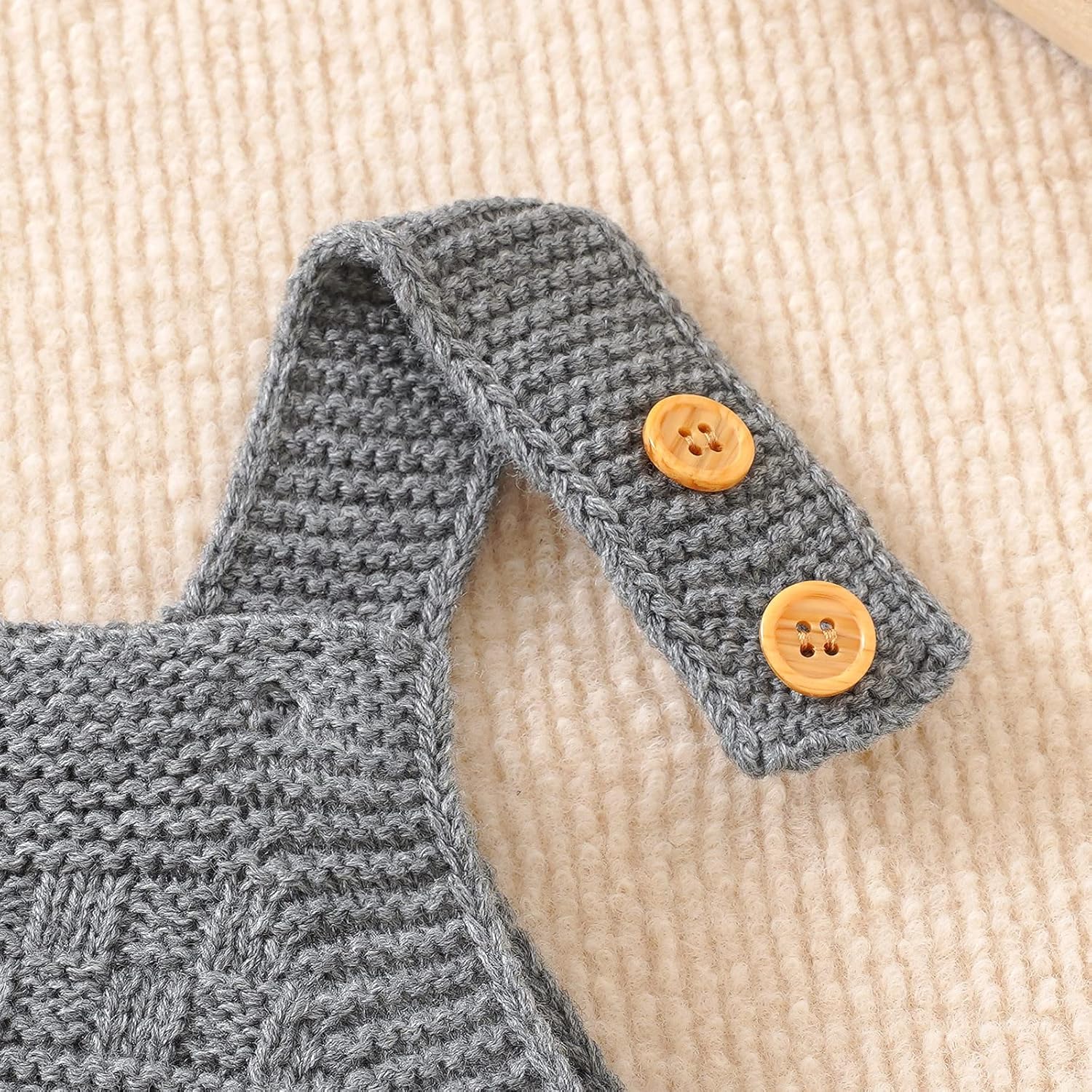 Infant Knit Romper 100 Cotton Stretchy Built-in Hat Warm