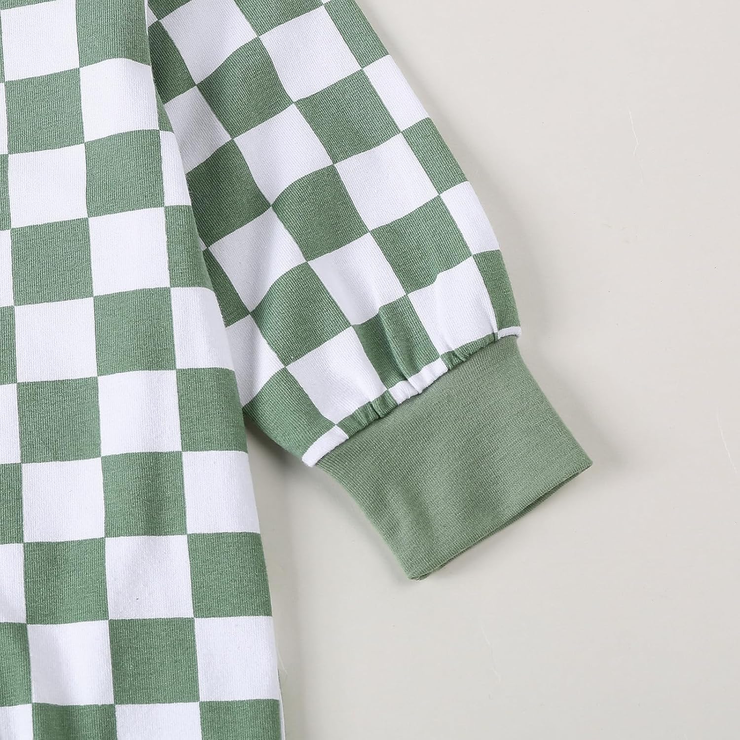 Newborn Boys Girls Checkered Romper