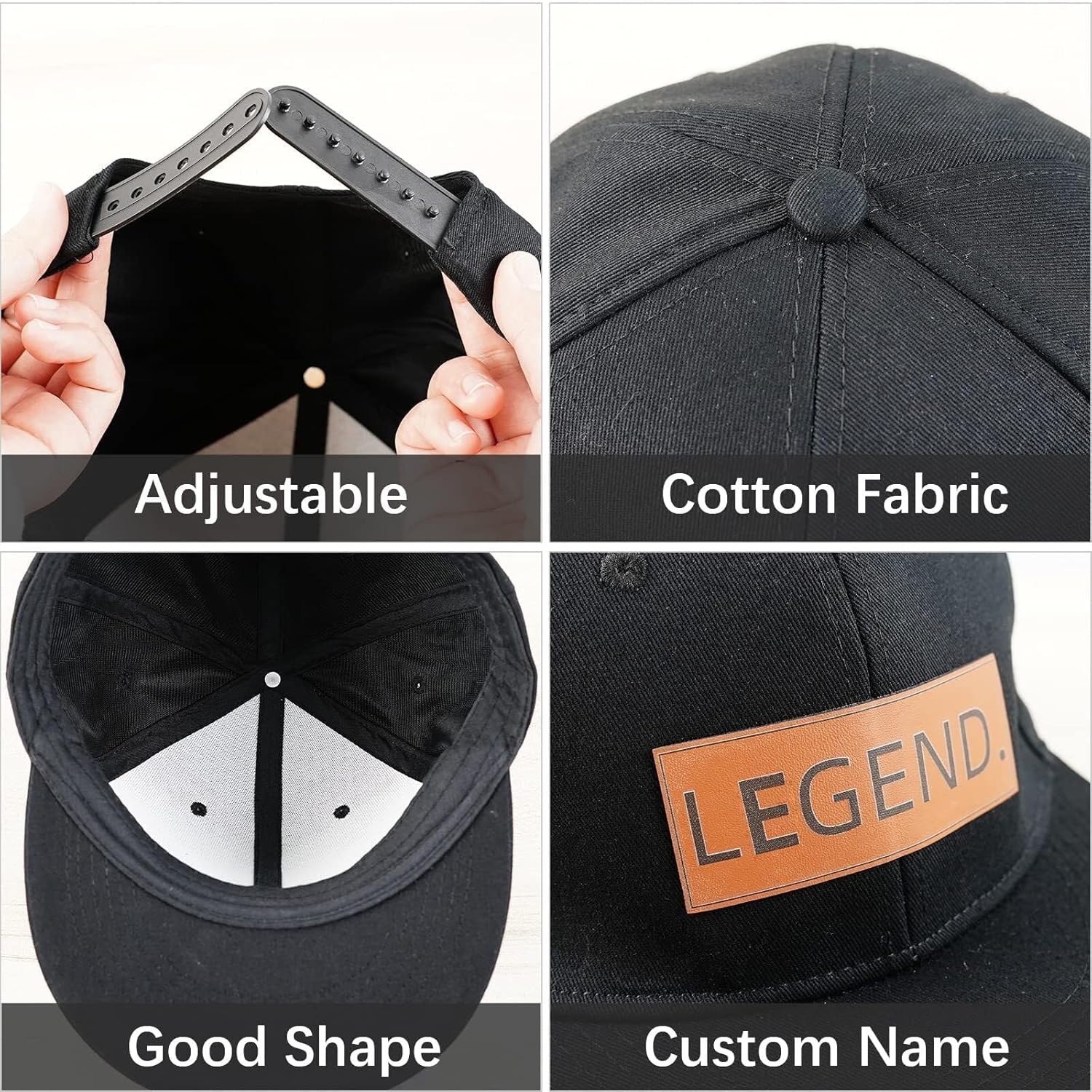 Adjustable Personalized Toddler Baby Hats