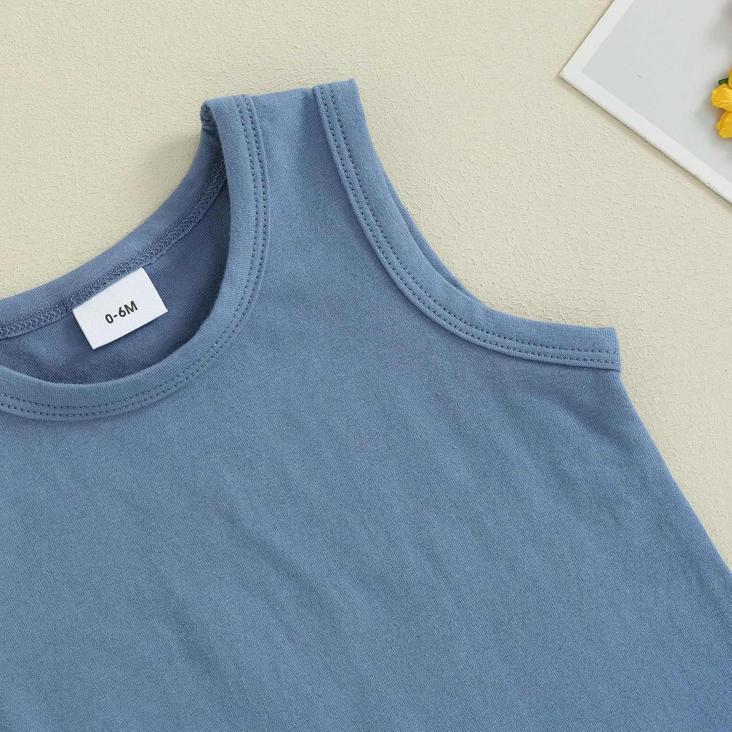 Amiblvowing Brand Newborn Baby Summer Toddler Boy Cami Tank set