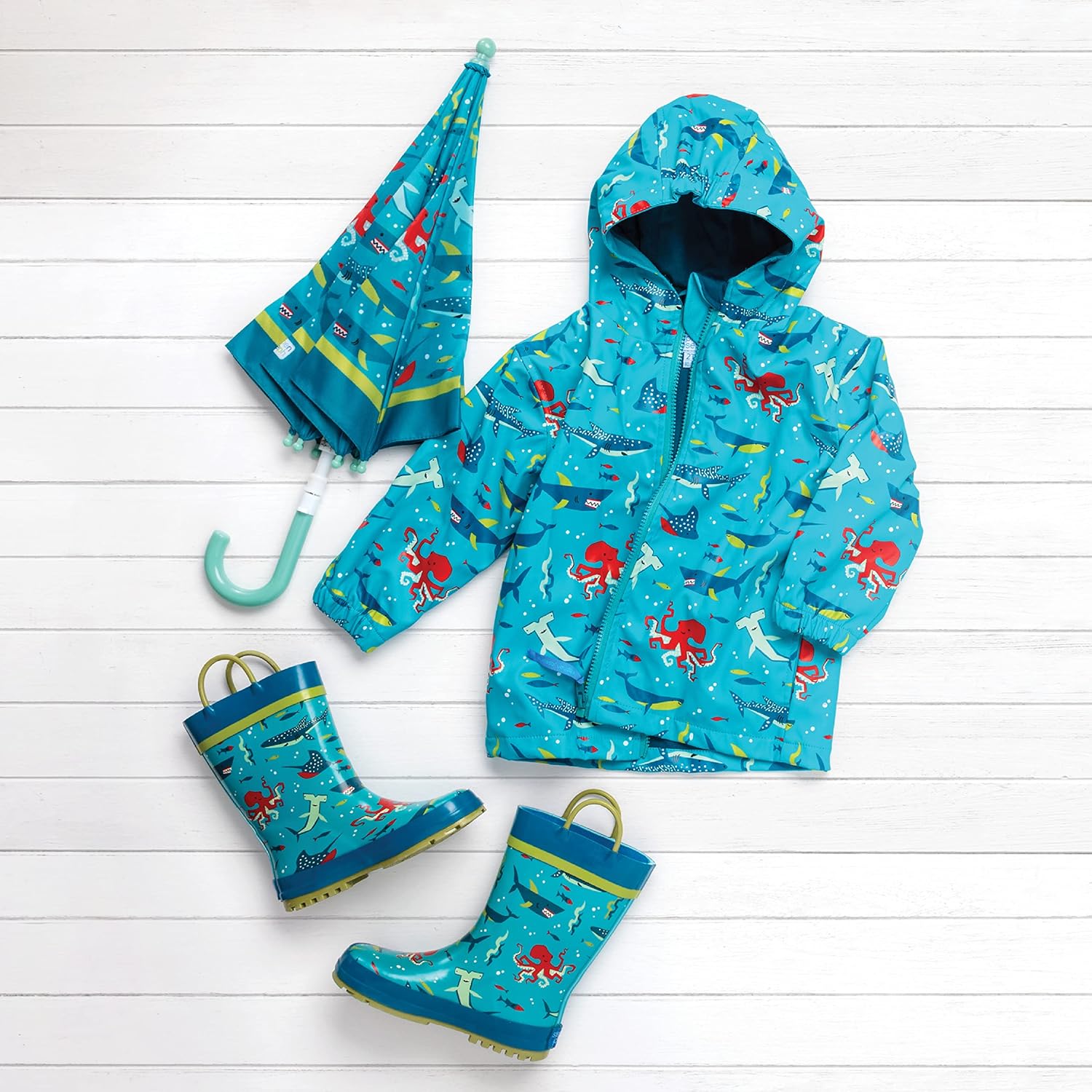 Stephen Joseph Unisex Child Raincoat Charcoal Floral 4-5T US