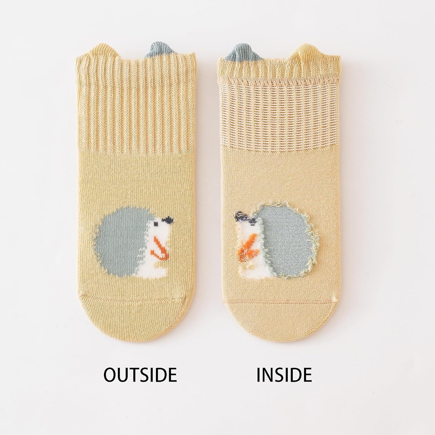 VWU Baby Crew Socks with Grips for Toddler